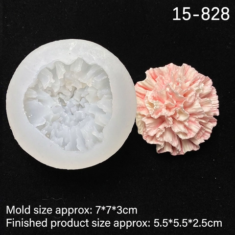 Floral Silicone Molds Rose Carnation Peony Shapes For DIY Candle Soap Resin Gypsum Cake Decorating Crafting