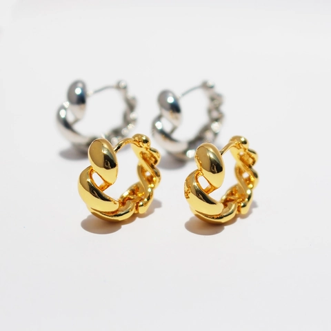 925 Sterling Silver Twist Chunky Hoop Earrings For Women Minimalist Spiral Geometric Round Ear Buckle Fashion Commuting Jewelry
