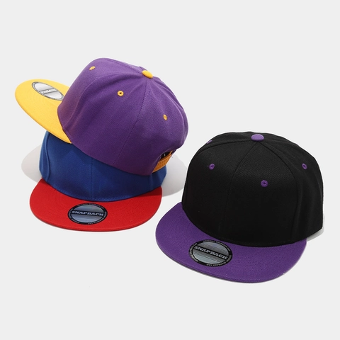 Καπέλο Snapback Επίπεδο Γείσο Hip Hop Color Block Ρυθμιζόμενο Πολυεστέρας Streetwear Για Άνδρες Γυναίκες