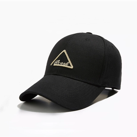 Fashion Triangle Embroidery Baseball Cap Break Letter Pattern Polyester Sun Hat For Men Women Casual Outdoor Sports