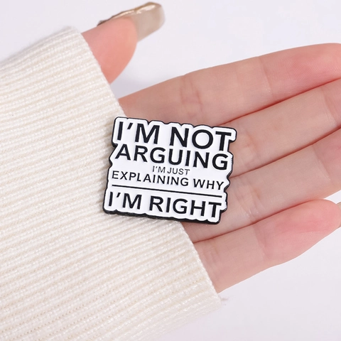 Lustige Spruch Emaille Pin Legierung Broschen Humorvolle Slogan Abzeichen Für Jacken Taschen Rucksäcke Personalisierter Schmuck