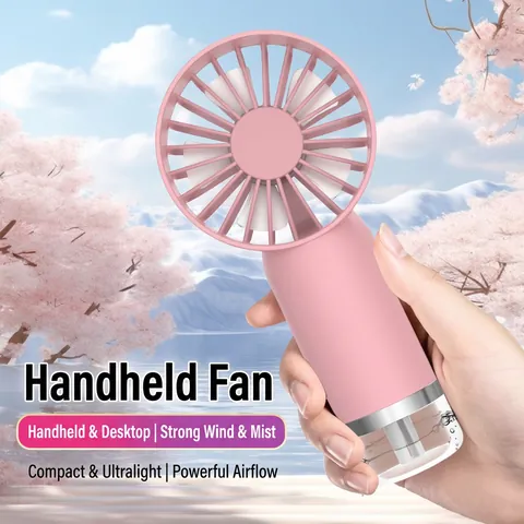 Tragbarer Hand-Sprühventilator USB Aufladbar Mini Persönlicher Kühlventilator Drei Stufen Sprühbefeuchter Für Reise Büro Outdoor