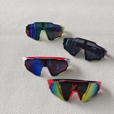 Gafas De Sol Deportivas Niños Cortavientos UV400 Montura Grande Integrada Gafas Ciclismo Niños Niñas Material Resina