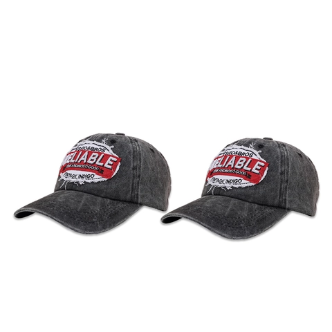 Casquette De Baseball Délavée Vintage Avec Écusson Brodé Reliable Letter Chapeau Pare-Soleil Réglable Pour Hommes Et Femmes