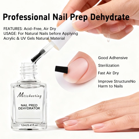 Nail Prep Dehydrator Acid Free Fast Air Dry Natural Nail Dehydrating Oil Remover Professional Manicure Home Use