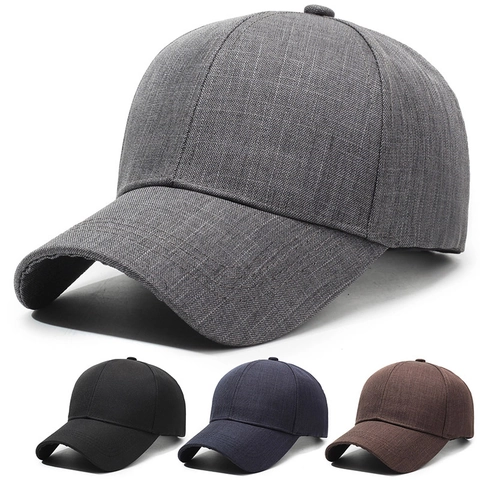 Vintage Solid Color Baseball Cap Cotton Polyester Breathable Sun Protection Adjustable Metal Buckle Retro Casual Hat