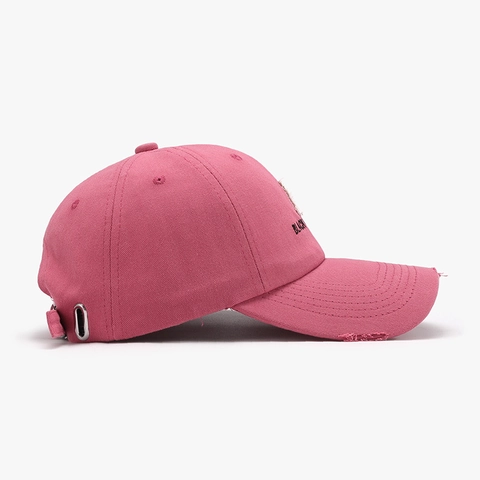 Distressed Cotton Baseball Cap Vintage Embroidered Letter A Frayed Edges Adjustable Sun Hat For Men Women Streetwear