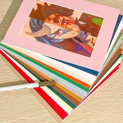 DIY Picture Frame Mat Boards Thickened Textured Cardboard Photo Mounts Rectangle Multi Color Home Art Decor Display