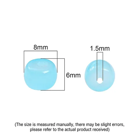 Multi Color Glass Loose Beads Imitation Jade Barrel Shape Spacer Beads For DIY Jewelry Making Bracelet Necklace Handcraft