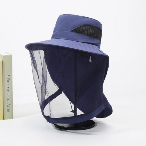 Cappello Da Sole All Aperto Con Rete Antizanzare Visiera Protezione Collo Traspirante Pieghevole Pesca Escursionismo Apicoltura