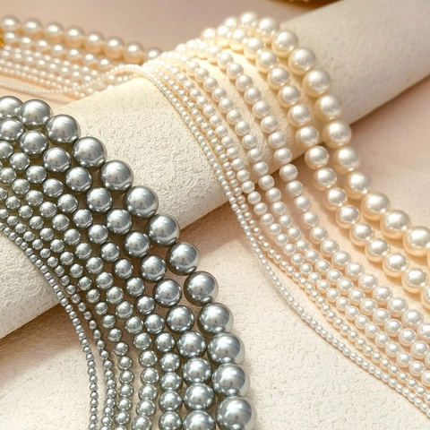 Collana di Perle Artificiali Vintage Francese ad Alta Lucentezza Elegante Catenina a Clavicola in Lega per Donna Gioielli per Feste