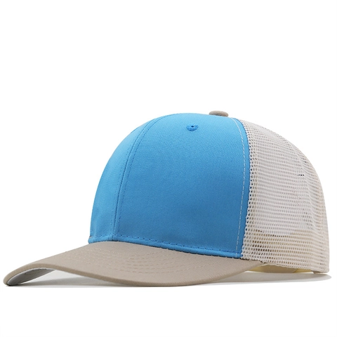 Trucker Hat Breathable Mesh Baseball Cap Cotton Polyester Snapback Outdoor Casual Color Block For Men Women