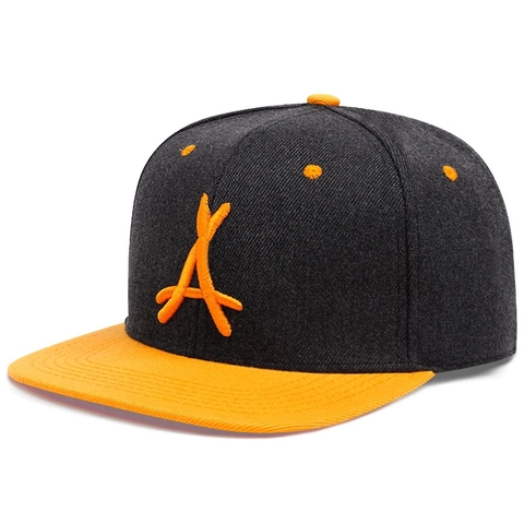Cappello Baseball Snapback Tesa Piatta Ricamo 3D Lettera A Acrilico Regolabile Hip Hop Streetwear Cappello Sole Unisex