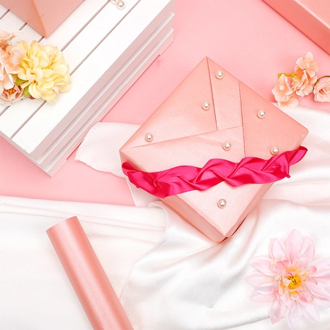 Pearlescent Gift Wrapping Paper Roll Luxury Self Adhesive Decorative Film For Wedding Birthday Valentine DIY Crafts