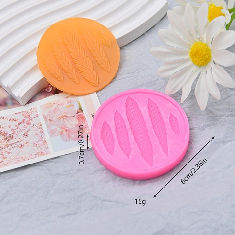 Verenpatroon Siliconen Mal Rond Engelvleugel Ontwerp Voor Fondant Chocolade Taartdecoratie DIY Handgemaakte Zeep Klei Gereedschap