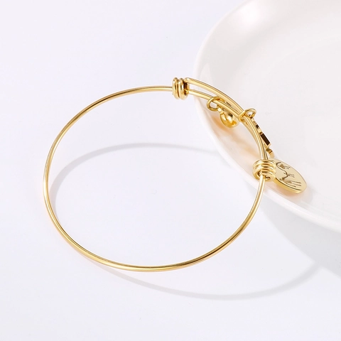 Pulsera Brazalete Ajustable De Acero Inoxidable Con Dijes De Corazón MOM Love Silueta Familiar Regalo Para Madre