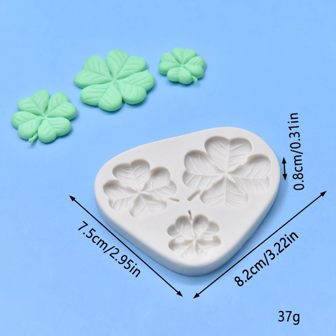 Four Leaf Clover Silicone Mold Multi Hole Lucky Clover Shape For DIY Cake Decorating Fondant Handmade Soap Clay Crafting