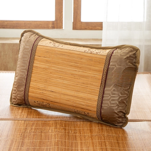 Cuscino Estivo Per Adulti Tappetino In Bambù Cuscino In Rattan Cuscino Traspirante Per Tè Cuscino Singolo In Grano Saraceno Per Dormitorio Studentesco Cuscino Estivo Per Il Collo