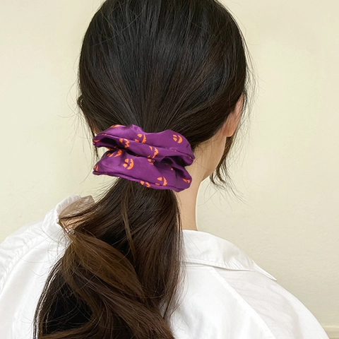 Elastici Per Capelli Halloween Tessuto Satinato Stampe Zucca Fantasma Ragno Accessori Cosplay Per Feste Di Vacanza Per Donne