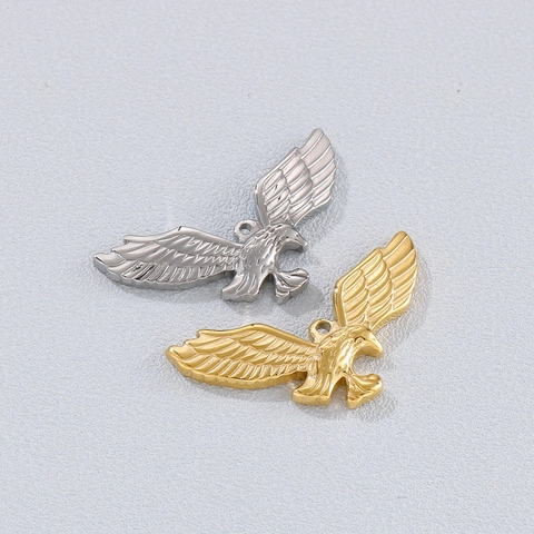 Colgante De Águila De Acero Inoxidable Estilo Hip Hop Vintage Accesorio De Collier DIY Para Hombres Y Mujeres