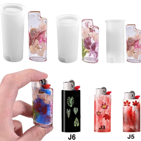 Lighter Case Protective Cover Resin Casting Silicone Mold DIY Crafting Tool Flexible Transparent