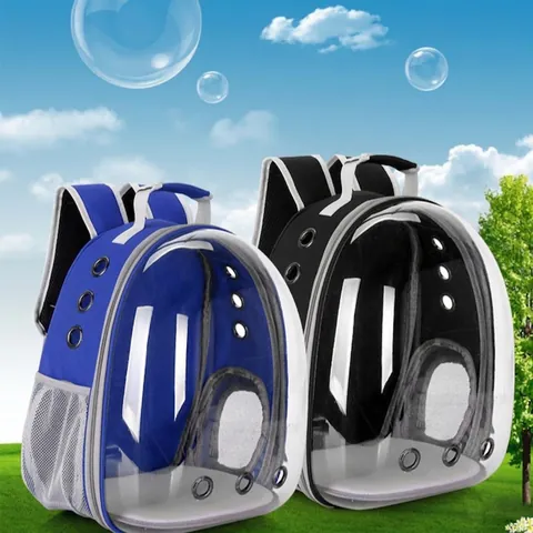 Space Capsule Pet Carrier Backpack Transparent Astronaut Cat Bag Breathable Oxford PC Outdoor Travel For Small Dogs