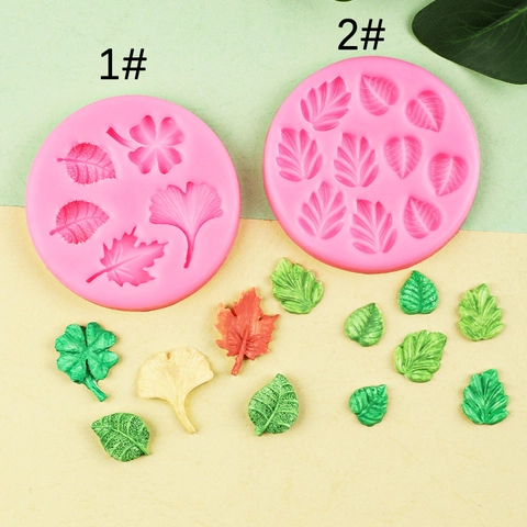 Leaf Silicone Mold Maple Ginkgo Shape For Cake Decoration Fondant Chocolate Resin Clay Crafting DIY Baking Tool