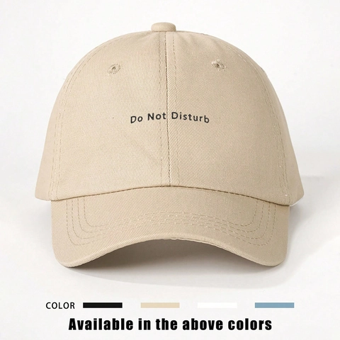 Cappellino Da Baseball Con Stampa Lettere Do Not Disturb Cotone Regolabile Protezione Solare All Aperto Cappello Minimalista