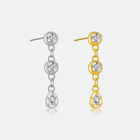 925 Sterlingsilber Strass Quaste Ohrringe Für Damen Elegant Geometrisch Hängende Ohrringe Einzelstück Schmuck Geschenk