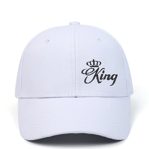 Cappello Da Baseball Cotone King Queen Corona Ricamo Regolabile Hip Hop Casual Moda Cappello Coppia Uomo Donna