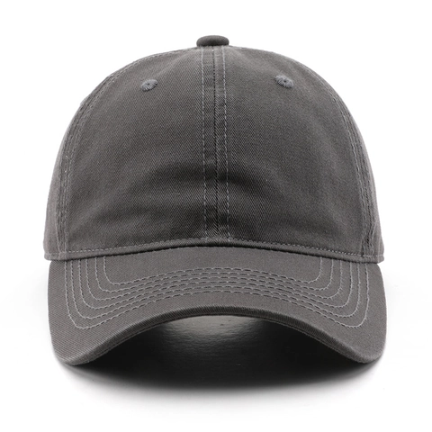 Washed Cotton Baseball Cap Retro Plain Sun Protection Adjustable Metal Buckle Outdoor Sports Hat For Men Women Unisex