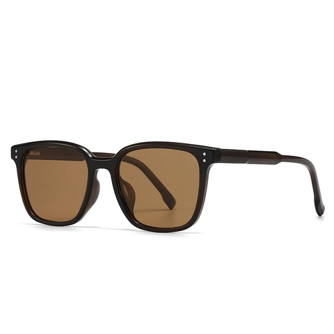 Polarized Sunglasses UV400 Protection Square PC Frame Retro Rivet Design For Outdoor Driving Men Women Fashion Eyewear