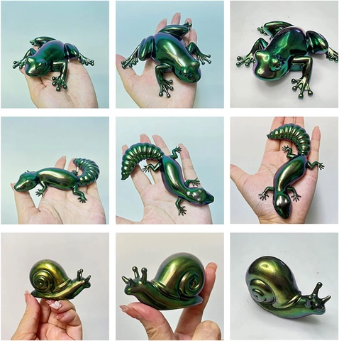 3D Tier Silikonformen Für DIY Harzguss Epoxid Frosch Eidechse Schnecke Neun-Schwänziger Fuchs Handgefertigte Dekoration