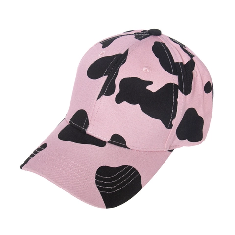 Gorra De Béisbol Patrón Animal Vaca Cebra Algodón Ajustable Visera Curva Sombrero De Sol Exterior Unisex