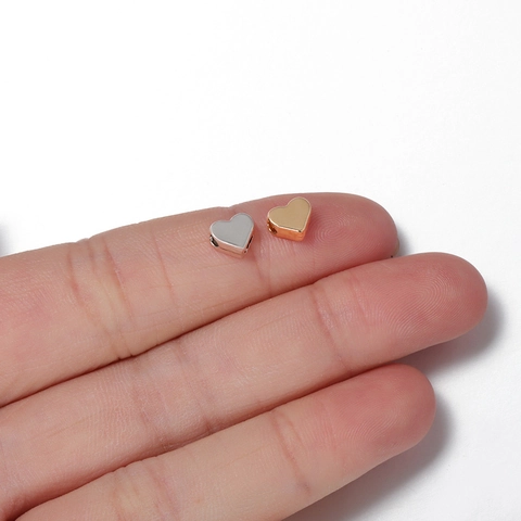 Perline Distanziatrici A Forma Di Cuore Lega Di Tungsteno Perline A Cuore Sciolte Per Fai Da Te Creazione Di Gioielli Collana Bracciale