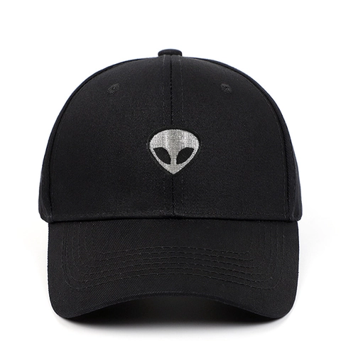 Berretto Da Baseball In Cotone Ricamo Alieni Regolabile Tesa Curva Cappello Da Sole Casual