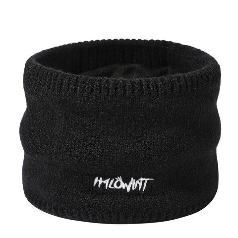 Neck Warmer Gaiter Knit Fleece Lined Thickened Warm Windproof Scarf For Cycling Skiing Outdoor Unisex Men Women