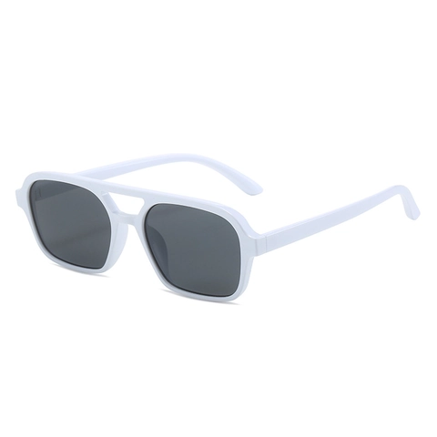 Occhiali Da Sole Quadrati A Doppio Ponte Retrò Montatura In PC Protezione UV400 Anti Luce Blu Moda Per Uomo E Donna