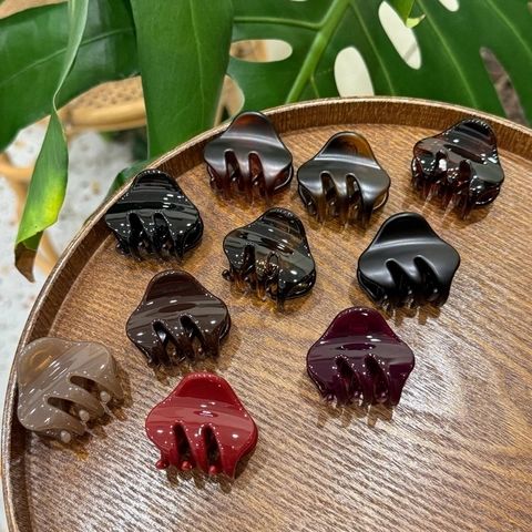 Pinzas Para El Cabello Pequeñas De Acetato Forma De Nube Estilo Francés Accesorios Elegantes Para El Pelo De Mujer