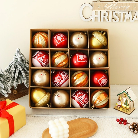 Weihnachtsbaumkugeln Unzerbrechliche Galvanisierte Ornamente Für Feiertagsbaumdekoration Verschiedene Stile Festliche Partydekor