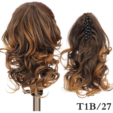 Estensione Coda Di Cavallo Con Pinza Mossa Riccia Posticcio Sintetico Fibra Resistente Al Calore Look Naturale Per Donna