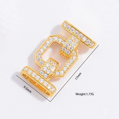 Connettore Per Chiusura Gioielli In Argento Sterling 925 Con Zirconia Per Bracciale Collana Fai Da Te Alta Qualità