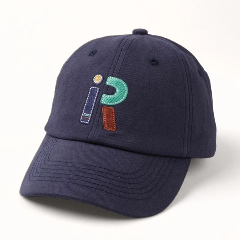 Cotton Baseball Cap Letter IR Embroidery Adjustable Curved Brim Casual Sporty Sun Hat Unisex Fashion Retro