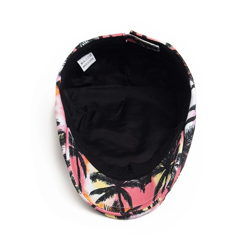 Coppola Con Stampa Palma Tropicale Cotone Traspirante Regolabile Estate Spiaggia Berretto Per Uomo Donna Tie Dye