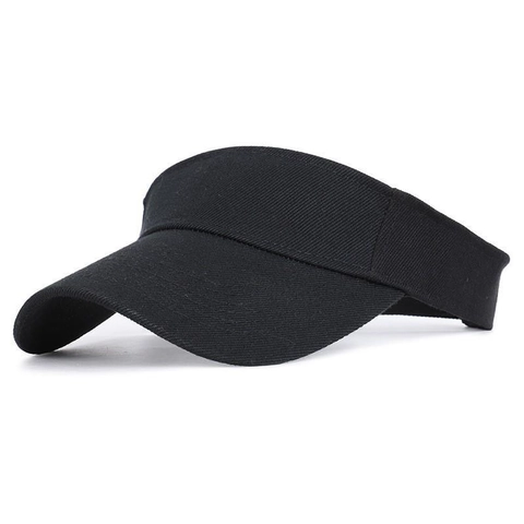 Damen Sonnenblende Hut Sommer Outdoor Sport Tennis Baseball Leer Oben Verstellbar Sonnenschutz Visier Hut Acryl Gewebe