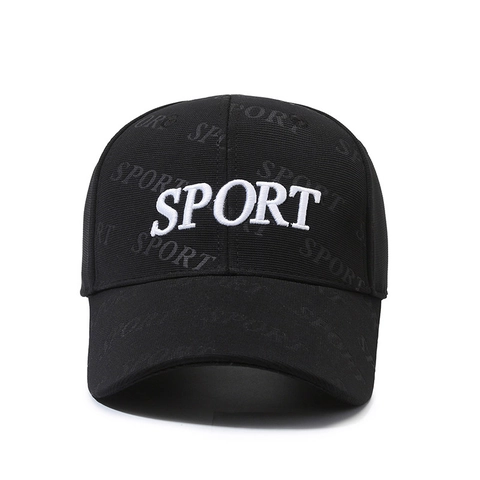 Gorra De Béisbol Bordado De Letras Sport Patrón Relieve Ajustable Protección Solar Gorra De Exterior Unisex
