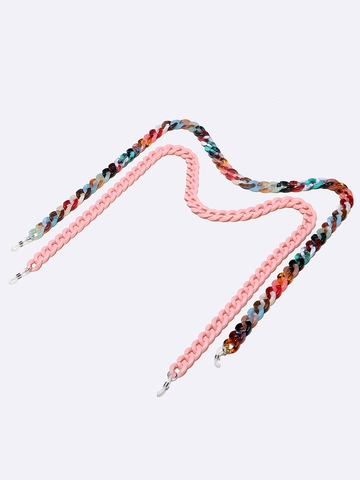 Fashion Acrylic Glasses Chain Non Slip Eyewear Holder Neck Strap Pink Mixed Colors For Sunglasses Reading Glasses Women