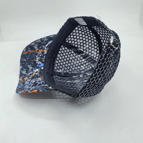 Damen Atmungsaktive Baseballkappe Aus Spitzennetz Polyester Graffiti Druck Schirm Sonnenschutz Verstellbarer Streetwear Hat