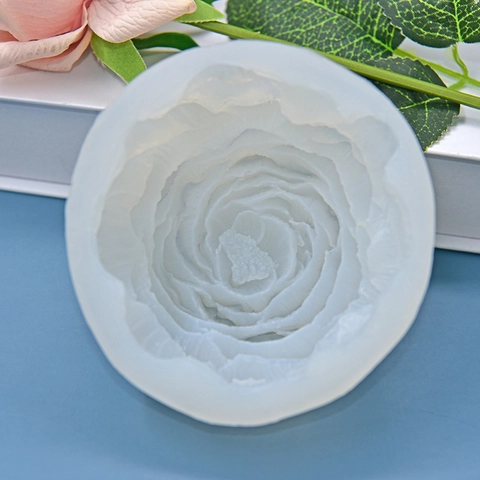 Pfingstrose Blume Silikonform Für DIY Backen Tortendekoration Kerzen Seife Fondant 3D Blumendesign
