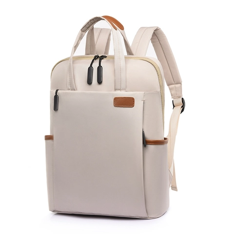 Mochila De Gran Capacidad Para Mujer Tela Oxford Impermeable Bolsa Para Portátil Viaje Casual Escuela Moda Color Sólido